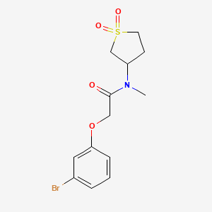 2-(3-bromophenoxy)-N-(1,1-dioxothiolan-3-yl)-N-methylacetamide