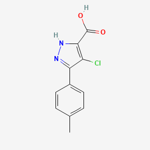 4-chloro-5-(4-methylphenyl)-1H-pyrazole-3-carboxylic acid
