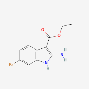 Ethyl 2-amino-6-bromo-1H-indole-3-carboxylate
