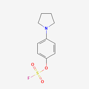 molecular formula C10H12FNO3S B2631544 1-(4-Fluorosulfonyloxyphenyl)pyrrolidine CAS No. 2411295-17-3