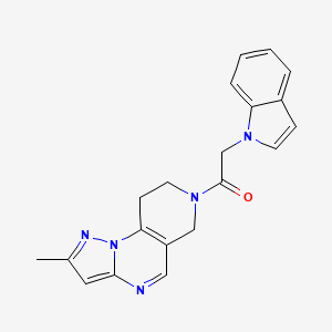 2-Indol-1-yl-1-(4-methyl-2,3,7,11-tetrazatricyclo[7.4.0.02,6]trideca-1(9),3,5,7-tetraen-11-yl)ethanone