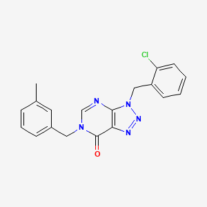 molecular formula C19H16ClN5O B2631549 3-(2-chlorobenzyl)-6-(3-methylbenzyl)-3,6-dihydro-7H-[1,2,3]triazolo[4,5-d]pyrimidin-7-one CAS No. 1326806-30-7