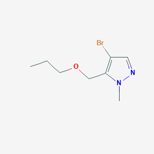 4-bromo-1-methyl-5-(propoxymethyl)-1H-pyrazole