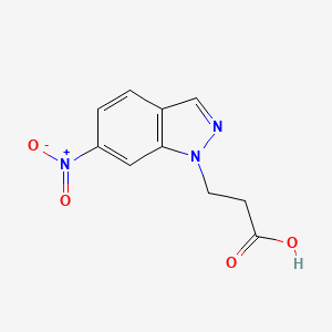 3-(6-nitro-1H-indazol-1-yl)propanoic acid