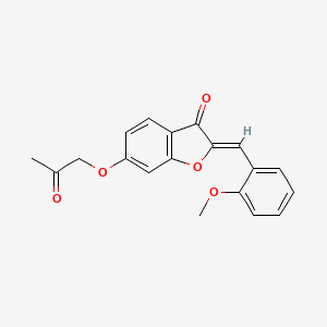 (Z)-2-(2-methoxybenzylidene)-6-(2-oxopropoxy)benzofuran-3(2H)-one