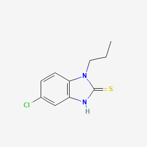 molecular formula C10H11ClN2S B2631574 5-chloro-1-propyl-1H-1,3-benzodiazole-2-thiol CAS No. 790271-30-6