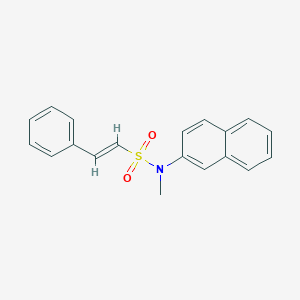 molecular formula C19H17NO2S B2631576 (E)-N-甲基-N-萘-2-基-2-苯乙烯磺酰胺 CAS No. 13735-92-7