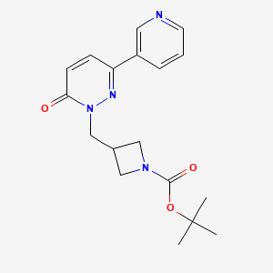 Tert-butyl 3-[(6-oxo-3-pyridin-3-ylpyridazin-1-yl)methyl]azetidine-1-carboxylate