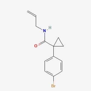 molecular formula C13H14BrNO B2631587 1-(4-bromophenyl)-N-(prop-2-en-1-yl)cyclopropane-1-carboxamide CAS No. 1456018-94-2