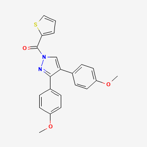 [3,4-bis(4-methoxyphenyl)-1H-pyrazol-1-yl](2-thienyl)methanone