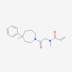 molecular formula C19H26N2O2 B2631601 N-甲基-N-[2-(4-甲基-4-苯基氮杂环戊烷-1-基)-2-氧代乙基]丙-2-烯酰胺 CAS No. 2199813-24-4