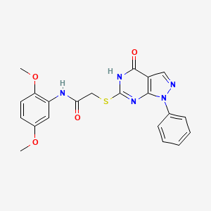 N-(2,5-dimethoxyphenyl)-2-((4-oxo-1-phenyl-4,5-dihydro-1H-pyrazolo[3,4-d]pyrimidin-6-yl)thio)acetamide