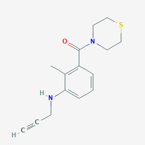 [2-Methyl-3-(prop-2-ynylamino)phenyl]-thiomorpholin-4-ylmethanone