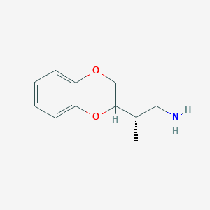 molecular formula C11H15NO2 B2631622 (2S)-2-(2,3-Dihydro-1,4-benzodioxin-3-yl)propan-1-amine CAS No. 2248216-61-5