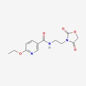 N-(2-(2,4-dioxooxazolidin-3-yl)ethyl)-6-ethoxynicotinamide