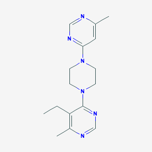 5-Ethyl-4-methyl-6-[4-(6-methylpyrimidin-4-yl)piperazin-1-yl]pyrimidine