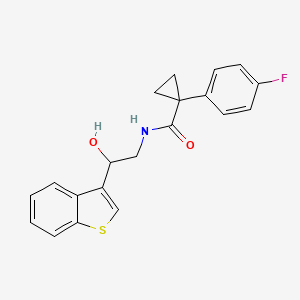 molecular formula C20H18FNO2S B2631641 N-(2-(benzo[b]thiophen-3-yl)-2-hydroxyethyl)-1-(4-fluorophenyl)cyclopropanecarboxamide CAS No. 2034406-43-2
