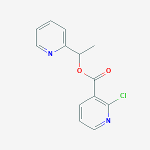 molecular formula C13H11ClN2O2 B2631655 1-Pyridin-2-ylethyl 2-chloropyridine-3-carboxylate CAS No. 1436081-49-0
