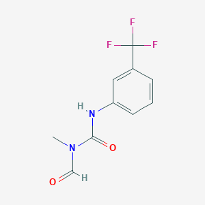 molecular formula C10H9F3N2O2 B2631656 N-Methyl-N-[[3-(trifluoromethyl)phenyl]carbamoyl]formamide CAS No. 59173-21-6