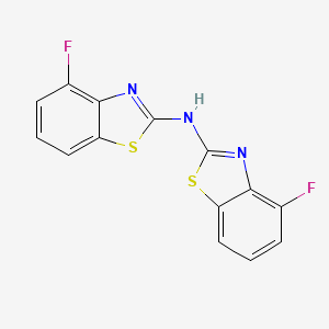 4-fluoro-N-(4-fluoro-1,3-benzothiazol-2-yl)-1,3-benzothiazol-2-amine