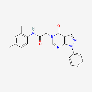 molecular formula C21H19N5O2 B2631671 N-(2,4-dimethylphenyl)-2-(4-oxo-1-phenyl-1H-pyrazolo[3,4-d]pyrimidin-5(4H)-yl)acetamide CAS No. 852440-05-2