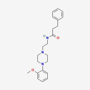 N-(2-(4-(2-methoxyphenyl)piperazin-1-yl)ethyl)-3-phenylpropanamide