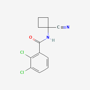 molecular formula C12H10Cl2N2O B2631681 2,3-dichloro-N-(1-cyanocyclobutyl)benzamide CAS No. 1311600-72-2