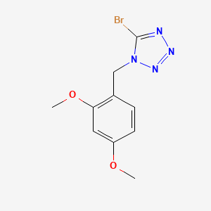 molecular formula C10H11BrN4O2 B2631694 5-溴-1-(2,4-二甲氧基苄基)四唑 CAS No. 1226321-67-0