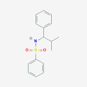 molecular formula C16H19NO2S B2631705 N-(2-methyl-1-phenylpropyl)benzenesulfonamide CAS No. 117583-62-7