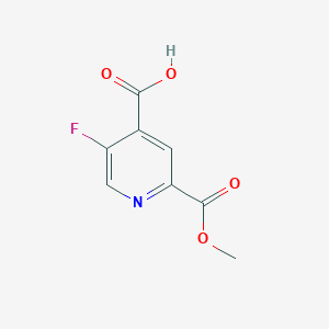 molecular formula C8H6FNO4 B2631710 5-Fluoro-2-(methoxycarbonyl)isonicotinic acid CAS No. 2253629-83-1