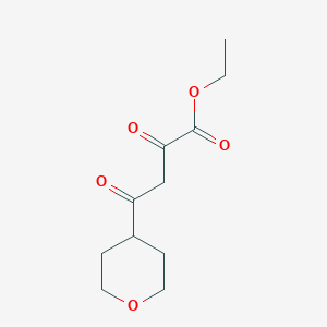 molecular formula C11H16O5 B2631728 Ethyl 4-(oxan-4-yl)-2,4-dioxobutanoate CAS No. 1560898-02-3
