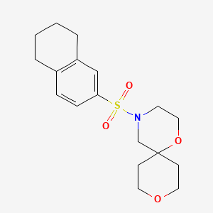 4-((5,6,7,8-Tetrahydronaphthalen-2-yl)sulfonyl)-1,9-dioxa-4-azaspiro[5.5]undecane