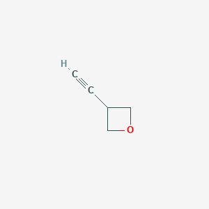 molecular formula C5H6O B2631759 3-乙炔氧杂环丁烷 CAS No. 1290541-38-6
