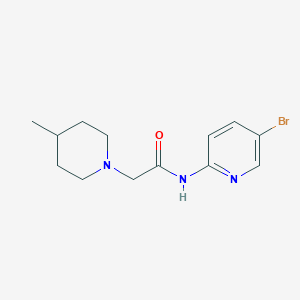N-(5-bromopyridin-2-yl)-2-(4-methylpiperidin-1-yl)acetamide