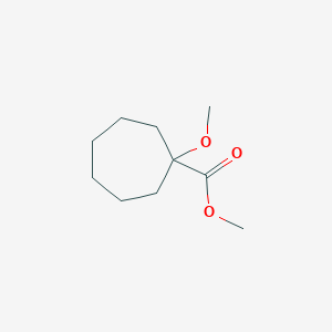 molecular formula C10H18O3 B2631814 Methyl 1-methoxycycloheptane-1-carboxylate CAS No. 2137929-87-2