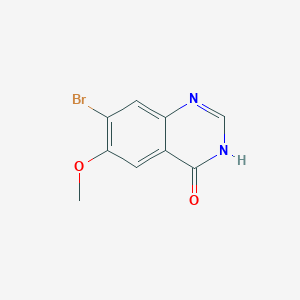 molecular formula C9H7BrN2O2 B2631816 7-溴-6-甲氧基喹唑啉-4(3H)-酮 CAS No. 1698027-08-5