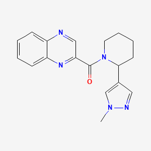 2-[2-(1-methyl-1H-pyrazol-4-yl)piperidine-1-carbonyl]quinoxaline