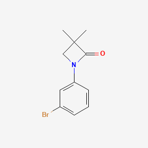 1-(3-Bromophenyl)-3,3-dimethyl-2-azetanone