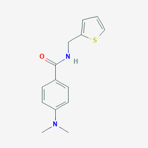 molecular formula C14H16N2OS B263185 4-(dimethylamino)-N-(thiophen-2-ylmethyl)benzamide 