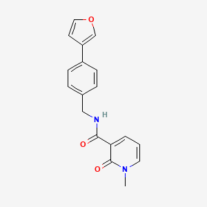 N-(4-(furan-3-yl)benzyl)-1-methyl-2-oxo-1,2-dihydropyridine-3-carboxamide