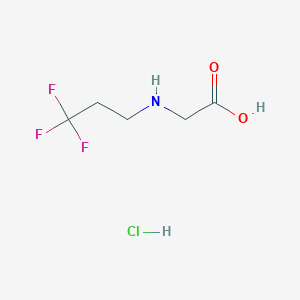 molecular formula C5H9ClF3NO2 B2631859 盐酸（3,3,3-三氟丙基）甘氨酸 CAS No. 1323960-55-9