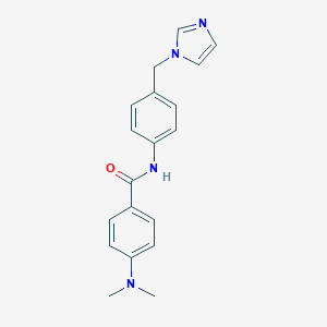 molecular formula C19H20N4O B263186 4-(dimethylamino)-N-[4-(1H-imidazol-1-ylmethyl)phenyl]benzamide 