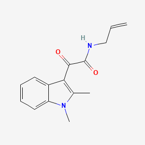 N-allyl-2-(1,2-dimethyl-1H-indol-3-yl)-2-oxoacetamide