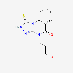 4-(3-methoxypropyl)-1-sulfanyl-4H,5H-[1,2,4]triazolo[4,3-a]quinazolin-5-one