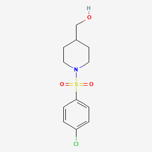 {1-[(4-Chlorophenyl)sulfonyl]-4-piperidinyl}methanol