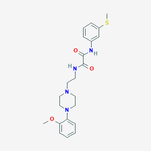 molecular formula C22H28N4O3S B2631893 N1-(2-(4-(2-methoxyphenyl)piperazin-1-yl)ethyl)-N2-(3-(methylthio)phenyl)oxalamide CAS No. 1049575-38-3