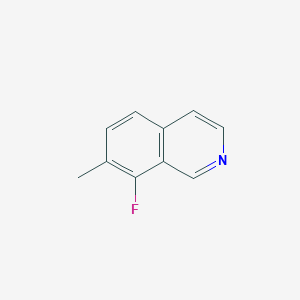 molecular formula C10H8FN B2631894 8-氟-7-甲基异喹啉 CAS No. 2171985-56-9