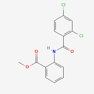molecular formula C15H11Cl2NO3 B2631904 Methyl 2-[(2,4-dichlorobenzoyl)amino]benzoate CAS No. 82525-34-6