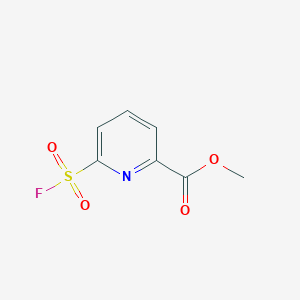 molecular formula C7H6FNO4S B2631905 Methyl 6-(fluorosulfonyl)picolinate CAS No. 2137627-27-9