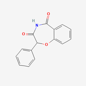 molecular formula C15H11NO3 B2631906 2-phenyl-1,4-benzoxazepine-3,5(2H,4H)-dione CAS No. 95594-17-5